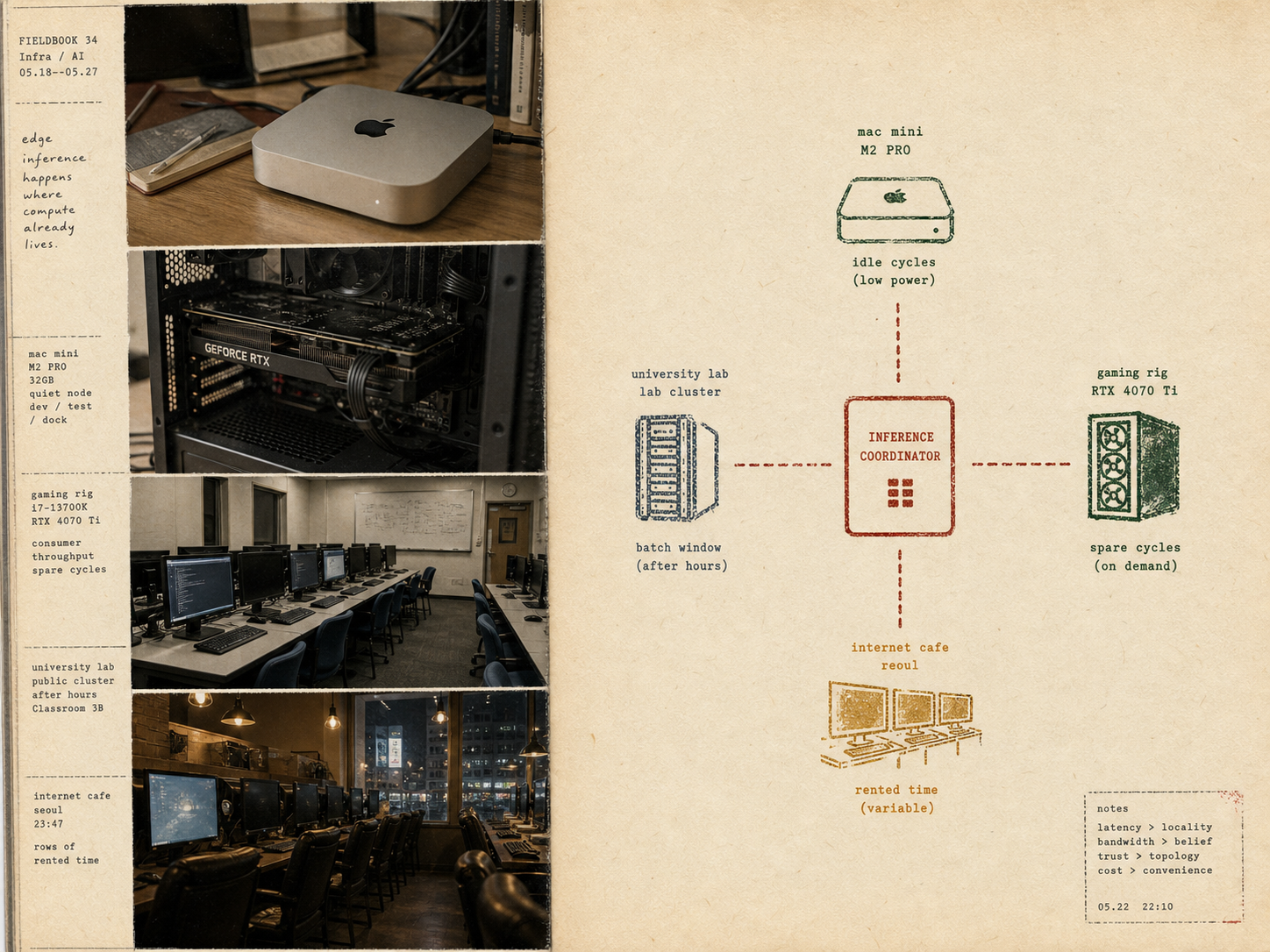 Fieldbook plate: distributed inference supply