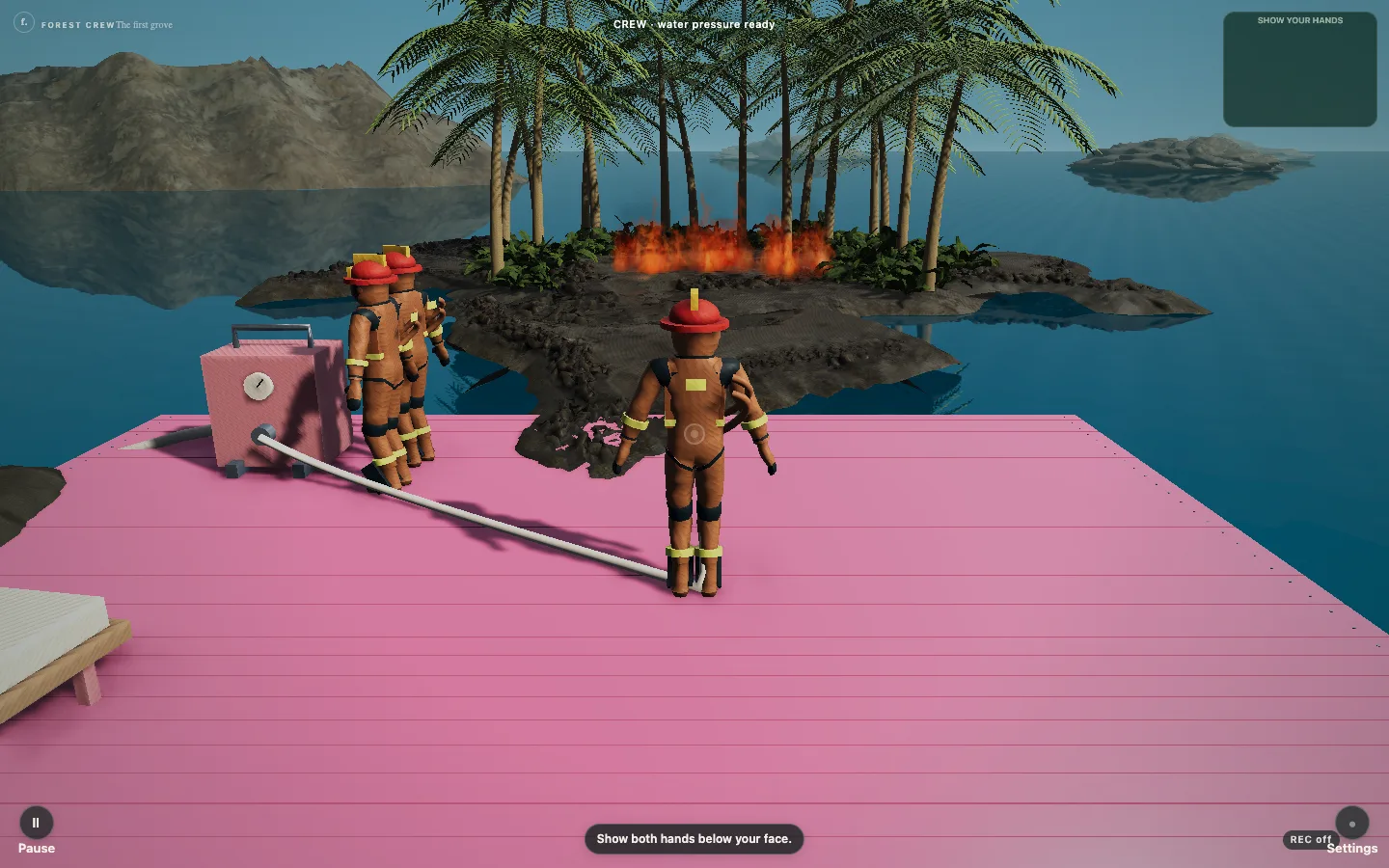 In-engine capture from the local AI crew test
