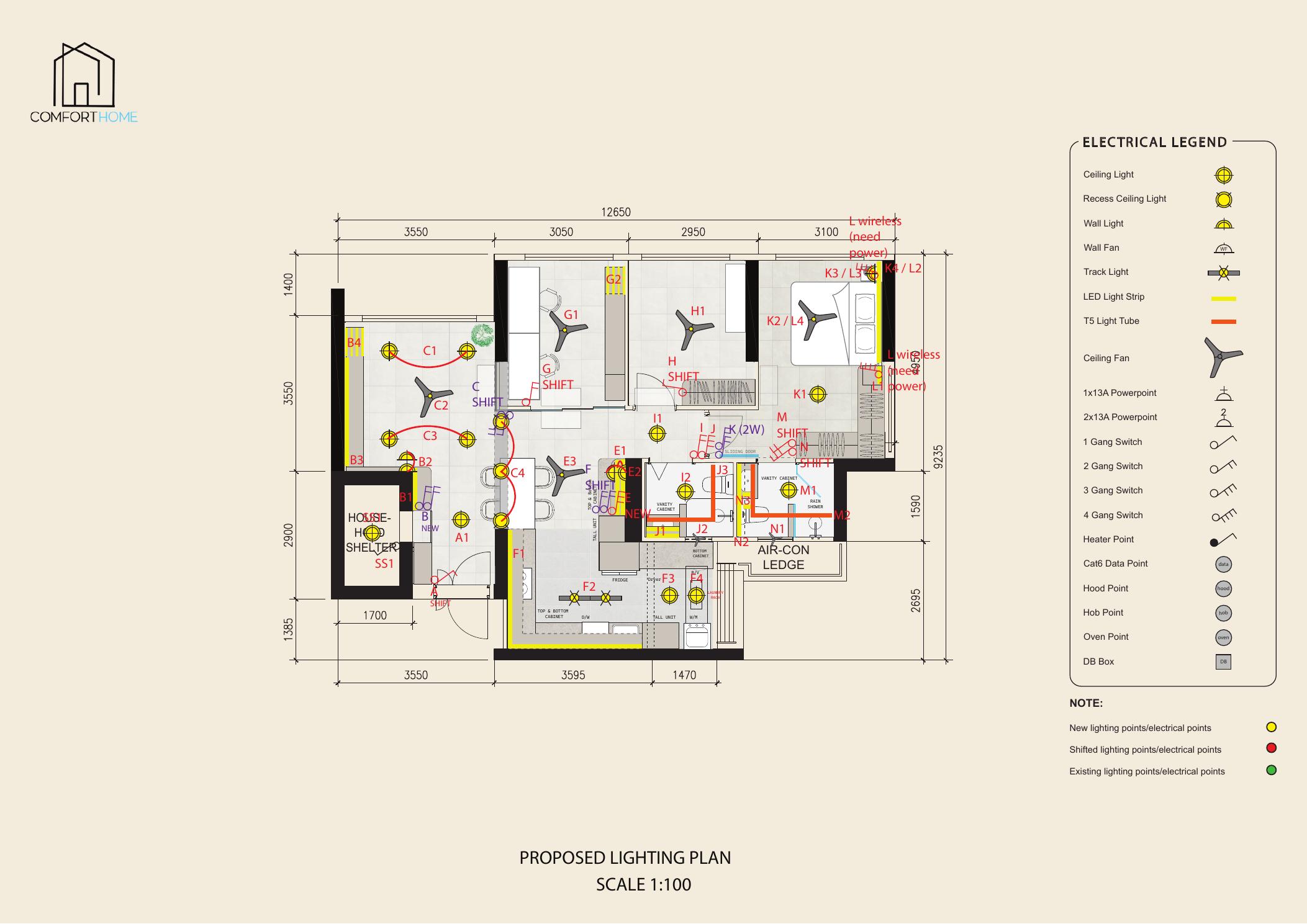 532B Bishan electrical plan, updated 2026-05-25